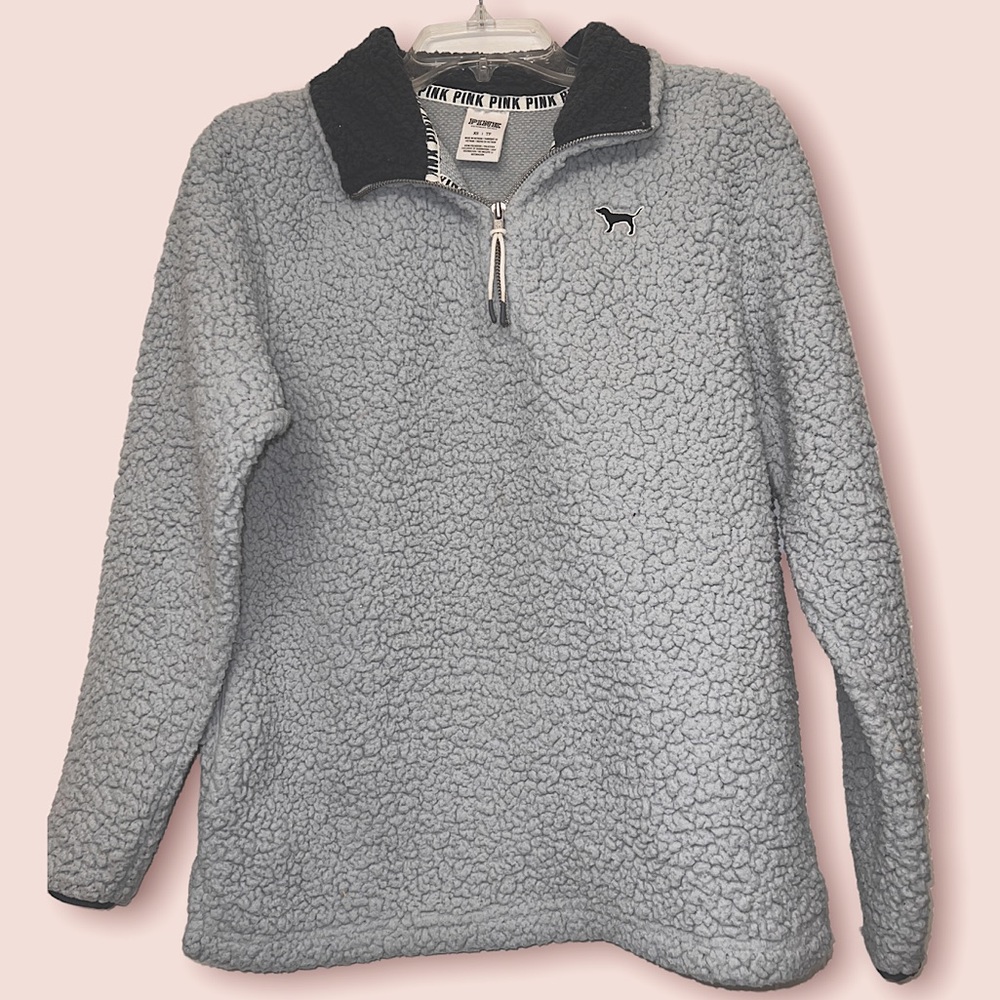 PINK grey pullover